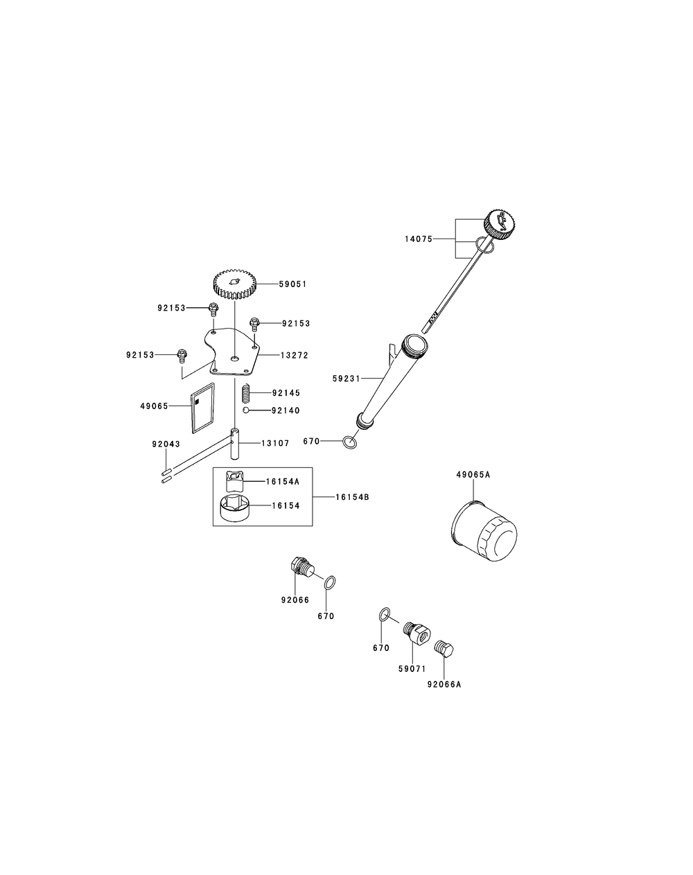 Kawasaki Fx850-S11 Lubrication Equipment Diagram and Parts List for S6031-KW 53DI8DU6050-31HP Cub Cadet Lawn Tractor